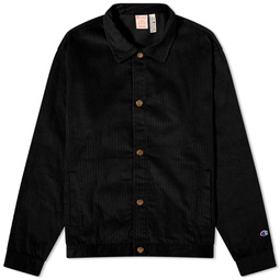 Champion Reverse Weave Corduroy Shirt Jacket Black