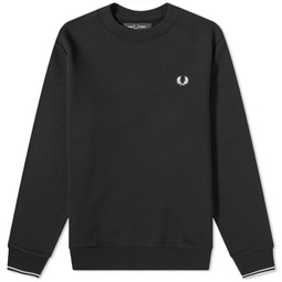Fred Perry Crew Sweat Black