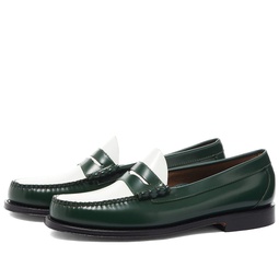 Bass Weejuns Larson Penny Loafer Green/White Leather
