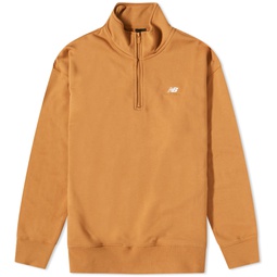 New Balance Athletics Remastered French Terry Quarter Zip Tobacco
