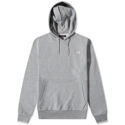 Fred Perry Small Logo Popover Hoodie Steel Marl