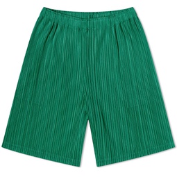 Pleats Please Issey Miyake Pleats Shorts Green