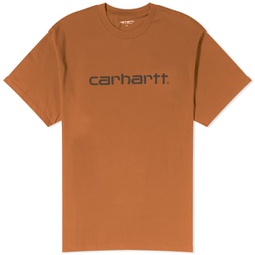 Carhartt WIP Script T-Shirt Deep Hamilton Brown & Black