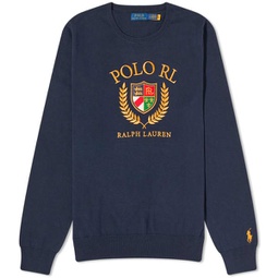 Polo Ralph Lauren Crest Logo Crew Knit Navy Combo