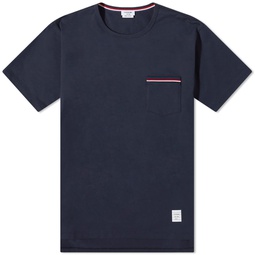 Thom Browne Medium Weight Jersey Pocket T-Shirt Navy