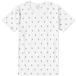 Polo Ralph Lauren All Over Pony Sleepwear T-Shirt White
