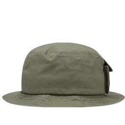Flagstuff Spider Pocket Bucket Hat Olive
