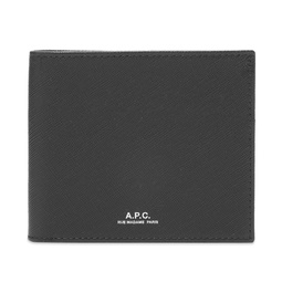 A.P.C. Aly Textured Billfold Wallet Black