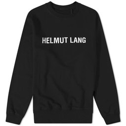 Helmut Lang Core Logo Crew Sweat Black