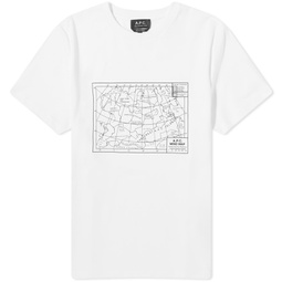 A.P.C. Carl Mind Map T-Shirt White