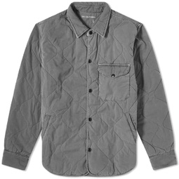 Save Khaki Quilted Shirt Jacket Black