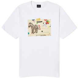 Paul Smith Zebra Card T-Shirt White