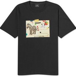 Paul Smith Zebra Card T-Shirt Black