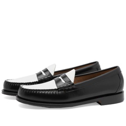 Bass Weejuns Larson Penny Loafer Black/White Leather