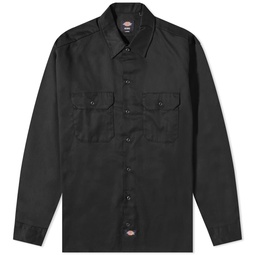 Dickies Long Sleeve Work Shirt Black