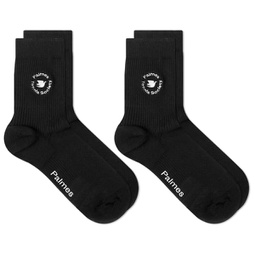 Palmes Low Socks - 2 Pack Black