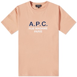 A.P.C. Madame Logo T-Shirt Rose