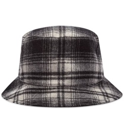 A.P.C. Alex Check Bucket Hat Black