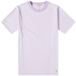 Armor-Lux 59643 Organic Stripe T-Shirt Milk & Lavender