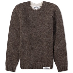 A.P.C. x JW Anderson Ange Reversible Crew Knit Dark Brown