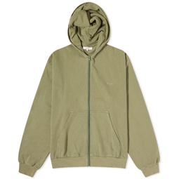 Checks Downtown Overdyed Zip Hoodie Olive