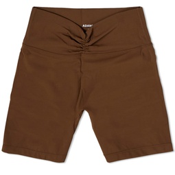 Adanola Ultimate Ruched Crop Shorts Chocolate Brown