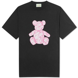 Aries Taped Teddy T-Shirt Black
