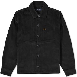 Fred Perry Cord Overshirt Black