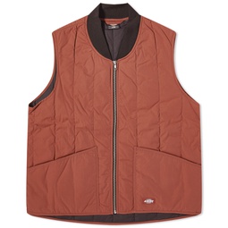 Dickies Premium Collection Quilted Vest Mahogany