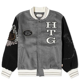 Honor the Gift Letterman Varsity Jacket Grey