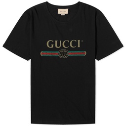 Gucci Gucci Fake Tee Black