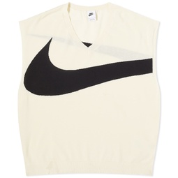 Nike Swoosh Sweater Vest Coconut Milk & Black
