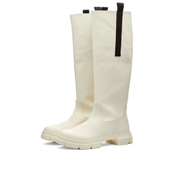 GANNI Recycled Rubber Country Boot Egret