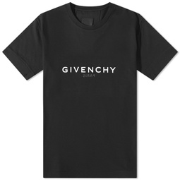 Givenchy Paris Reverse Logo T-Shirt Black