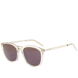 Saint Laurent SL 360 Sunglasses Brown, Silver & Black