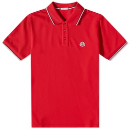 Moncler Classic Logo Polo Red