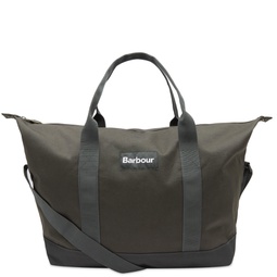 Barbour Highfield Canvas Holdall Navy & Olive