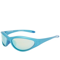 Bonnie Clyde Angel Sunglasses Blue Mirror