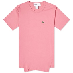 Comme des Garcons SHIRT x Lacoste Asymmetric T-Shirt Pink