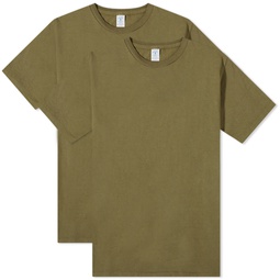 Velva Sheen T-Shirt - 2 Pack Olive Drab
