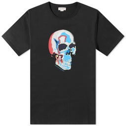 Alexander McQueen Solarized Skull Print T-Shirt Black