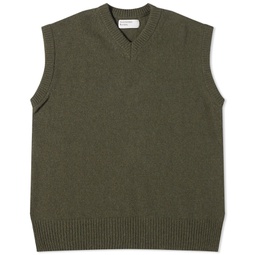 Universal Works Eco Wool Knit Vest Olive