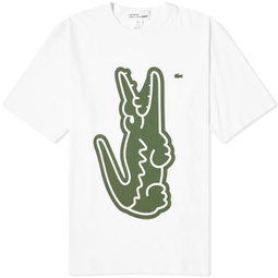 Comme des Garcons SHIRT x Lacoste Vertical Croc T-Shirt White & Green