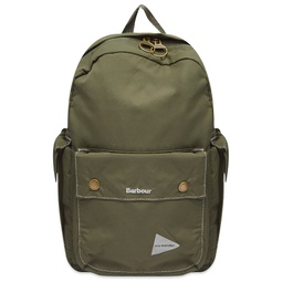 Barbour x and wander Backpack Khaki