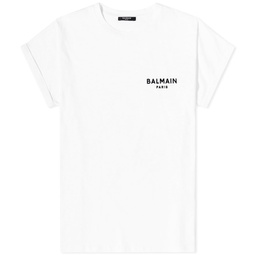 Balmain Flock Logo T-Shirt White