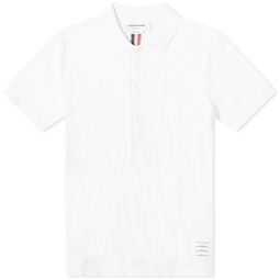 Thom Browne Back Stripe Relaxed Fit Polo White