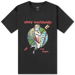 Obey Cherub Easy Target T-Shirt Digital Black