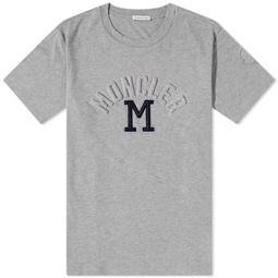 Moncler M Embossed Logo T-Shirt Grey