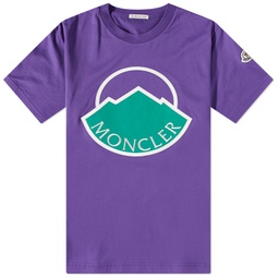 Moncler Large Logo T-Shirt Purple