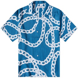 Flagstuff Chain Vacation Shirt Blue